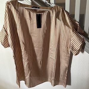 BNWT Banana Republic Vertical striped blouse